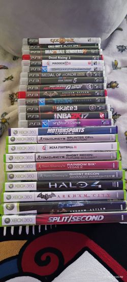 Xbox 360 games and PS3 games