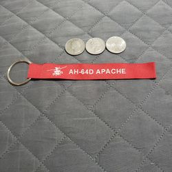 AH-64D APACHE REMOVE BEFORE FLIGHT Keychain Tag