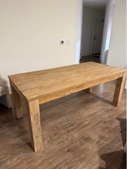 Solid wood table