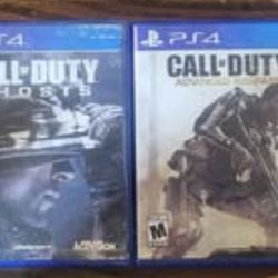 PS4 Call of Duty Ghosts & Advanced Warfare Games