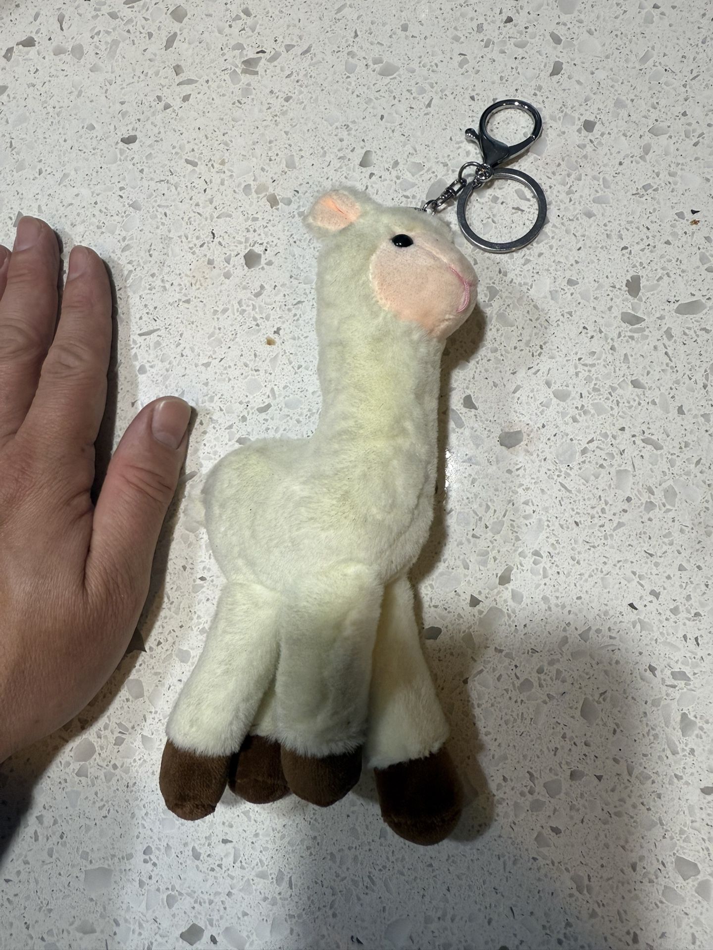 Cute Llama Stuffed Animal Keychain