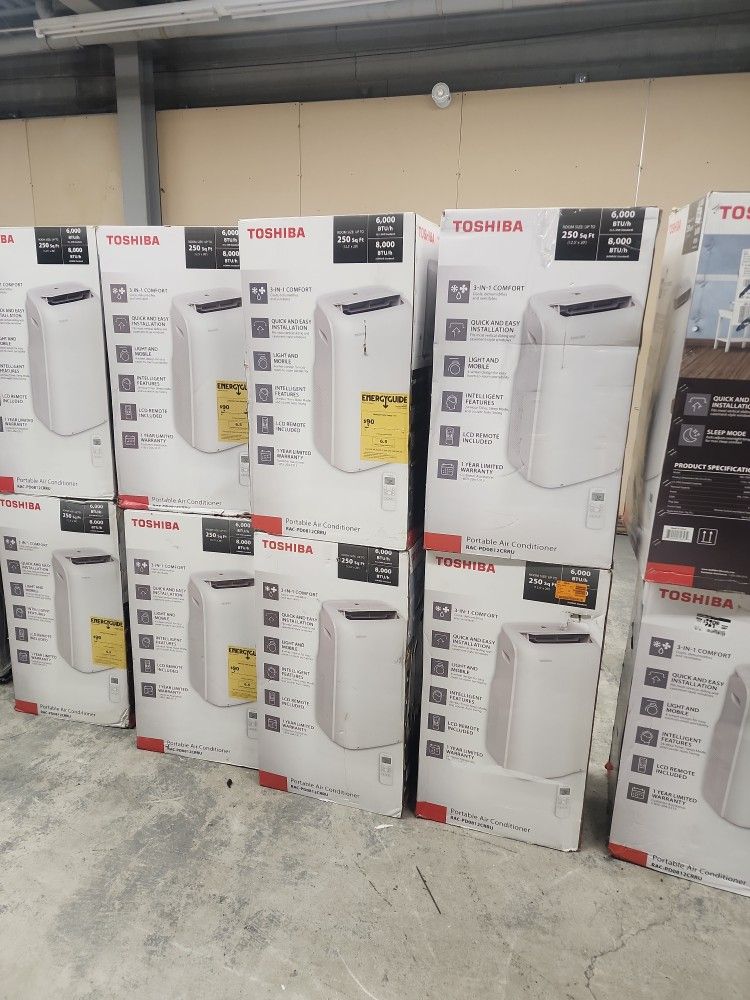 New Toshiba 6000btu Portable AC