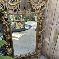 Rococo Italian Style Gilt  Mirror