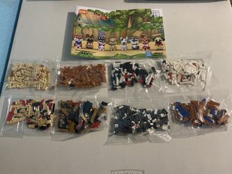 SEMKY Micro Mini Blocks Dog Series Pets Dog 8 in 1 Animal Model Set