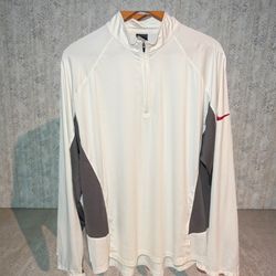 Nike Dri-FIT Men's Pullover Light Jacket Tee 1/4 Zip Large