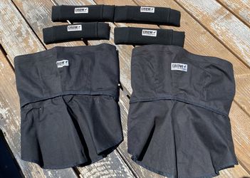 Crow off-road helmet dust skirts & seat belt shoulder pads