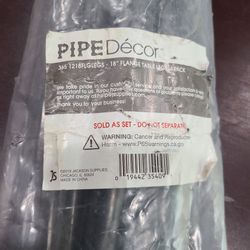 PIPE DECOR 18" Flange Table Legs 4 Pack