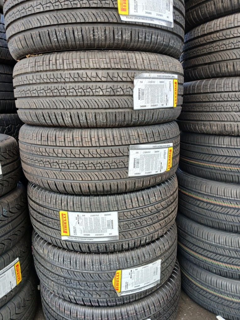 4 New Tires Installed/ 4 Llantas Nuevas Instaladas 215/55/17 Pirelli A/s Tires