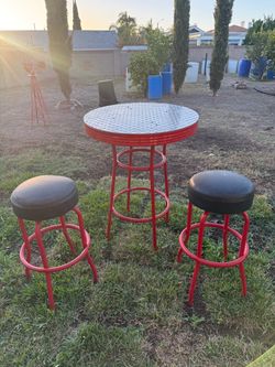 Powder coated bar set up