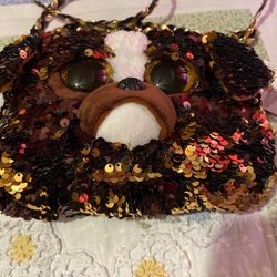 ty Doggy Purse New With Sequin