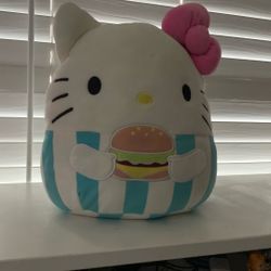 Hello Kitty burger squishmallow