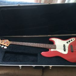 1995 Fender Jazz Bass Torino Red MIM
