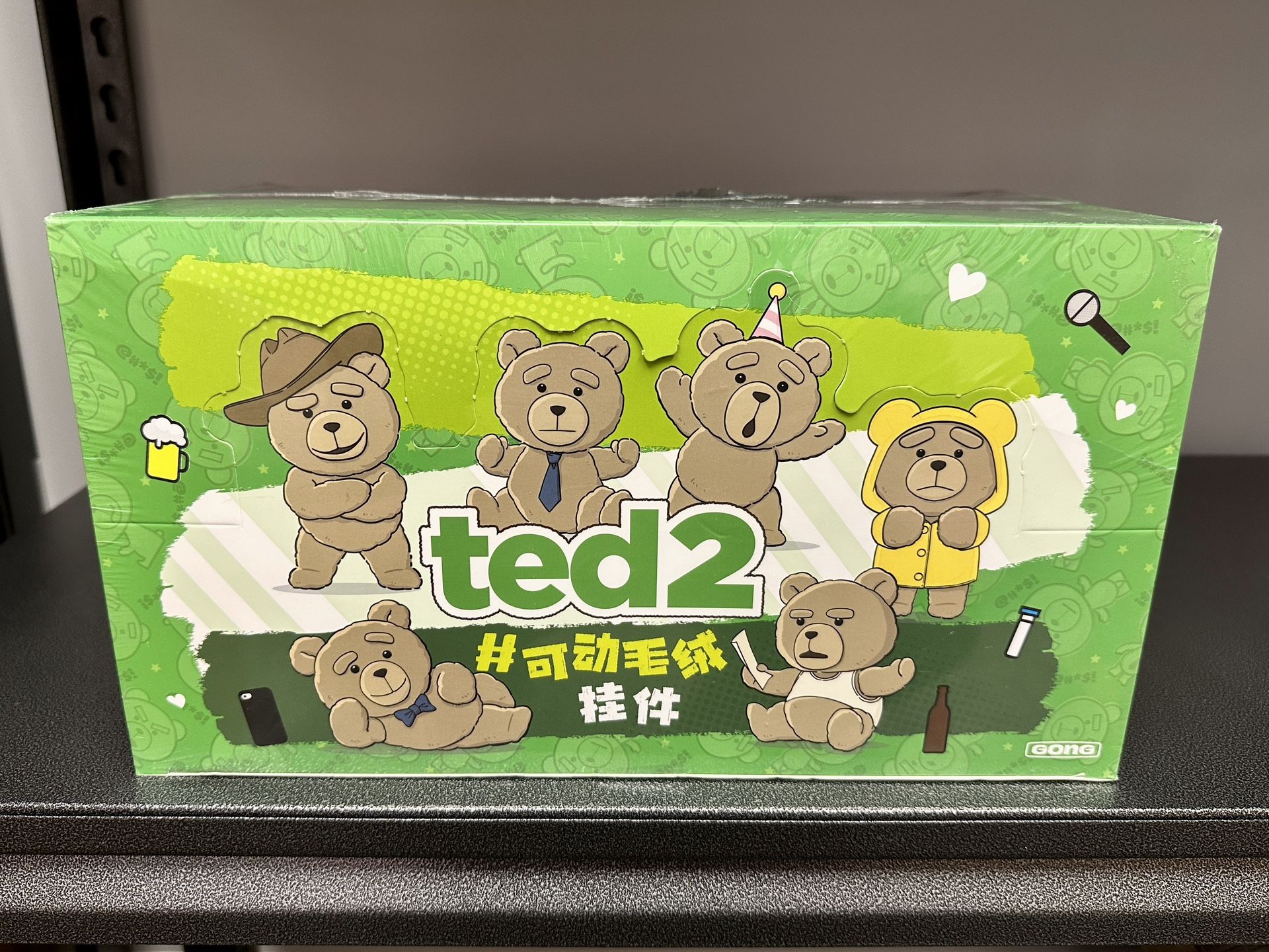 100% Authentic Labubu Pop Mart Ted2 Teddy Bear Action Plush Pendant Whole Set (6 Plush)