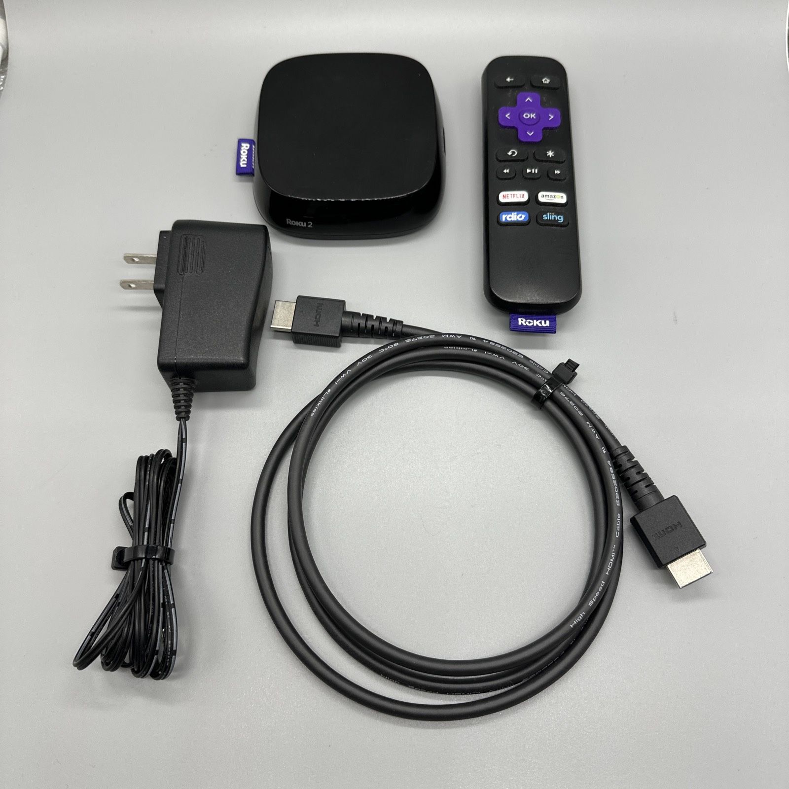 Roku 2 Media Streamer (4210X2) + Remote + Power Supply + HDMI Cable