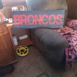 Denver Broncos Sign Man Cave Go Denver 10/2