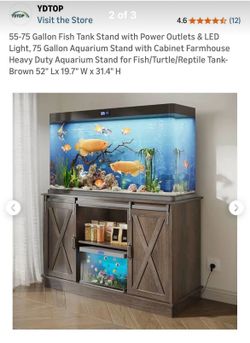 Aquarium stand/ tv stand 55/75 gallon