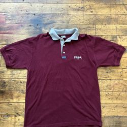 Red Paris Collard Shirt