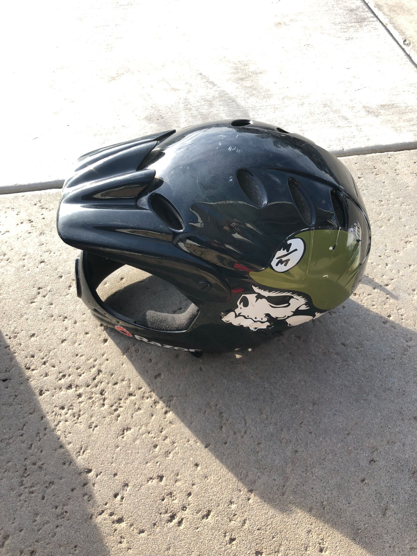 Full face razor bike helmet