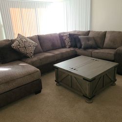 Sectional And Coffee Table