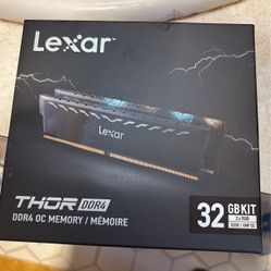 Lexar 32GB (2x16GB) THOR DOR4 RAM 3200MT/s CL16 1.35V Desktop Memory with Heatsink, AMD Ryzen & Intel XMP 2.0, Black (LD……….   Personal Computers