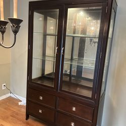 China Hutch With Light
