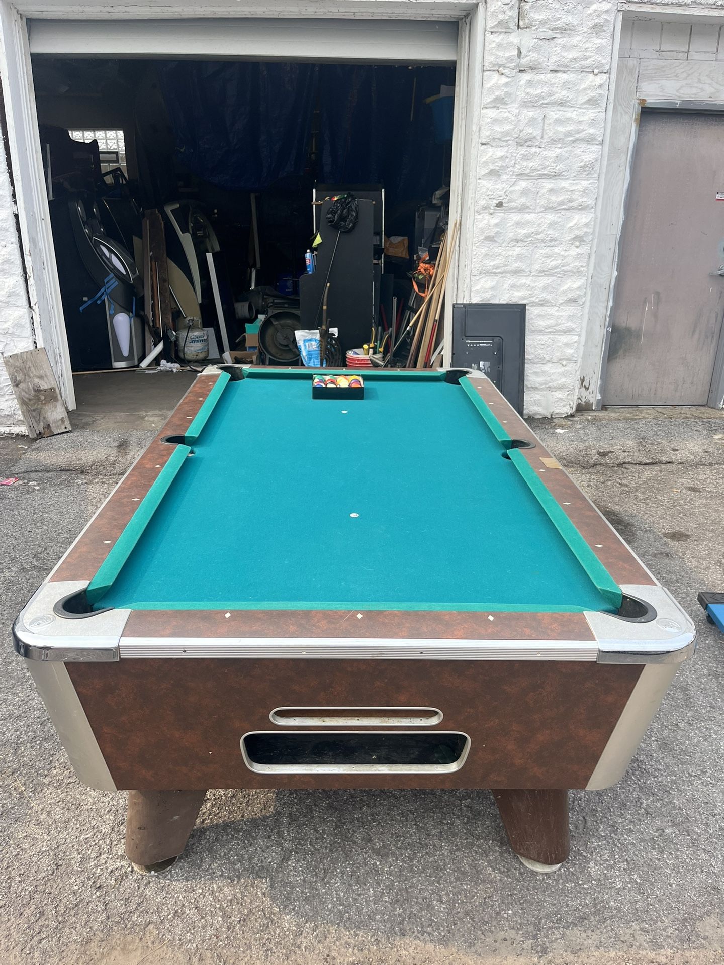 Coin Op Pool Table