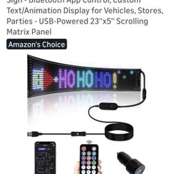 Programmable & Flexible LED Light Strip, 5”x23”, New