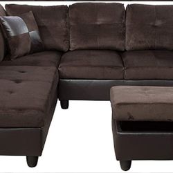 Sectional and ottoman