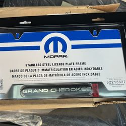 Genuine Mopar Jeep Grand Cherokee License Plate Frame (3) 
