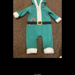 Carter’s 6 month Fleece Infant baby Santa suit