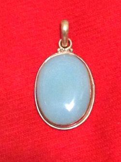 Chalcedony 925 sterling silver pendant