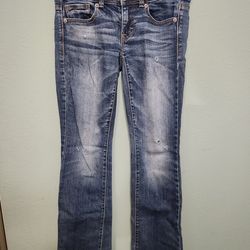 American Eagle Outfitters Low-Rise Kick Boot Stretch Jeans, Size 0