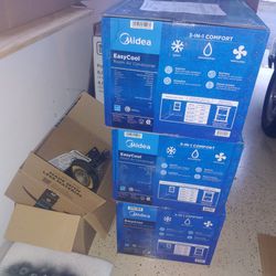 Midea 3 In 1 Easy cool Air Conditioners. 8000 BTU 350 Sq Ft
