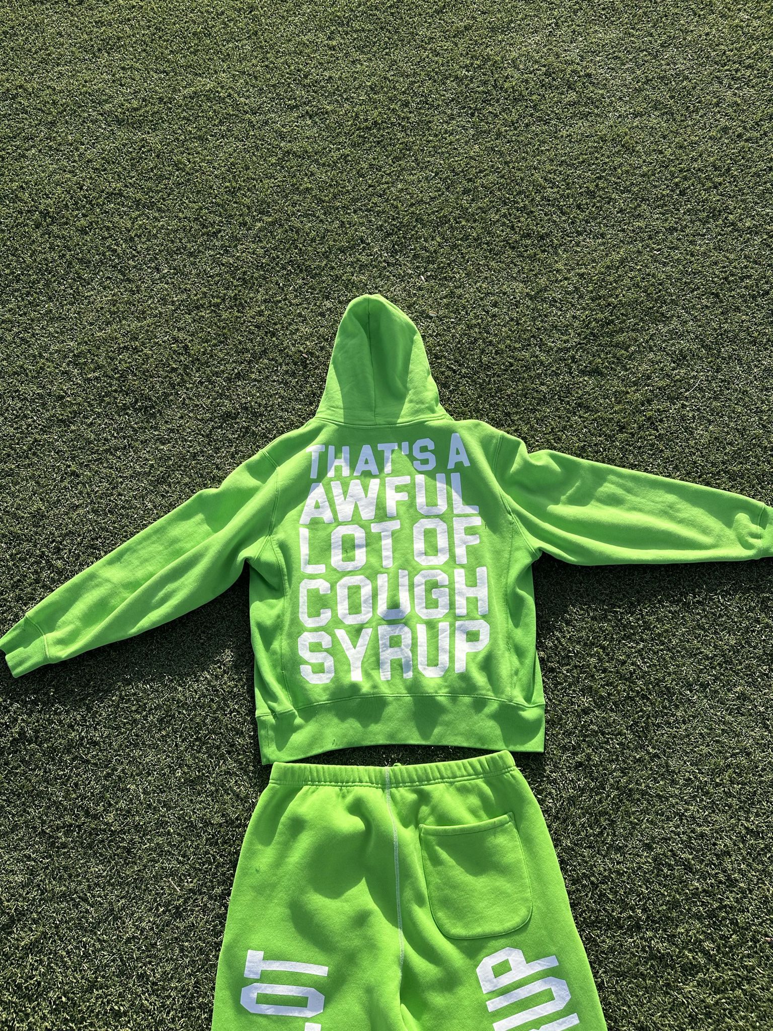 *RARE* AWFUL LOT OF COUGH SYRUP BLOCK HOODIE  