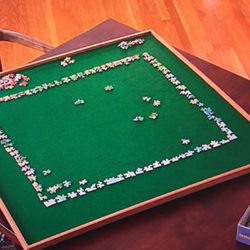 Jig Saw Puzzle Rotating Table, Bits and Pieces 