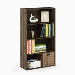 4-tier Open Shelf Organizer Storage Bookcase 