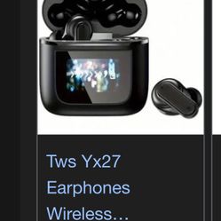 TWS YX27 Bluetooth Earbuds With Screen Case