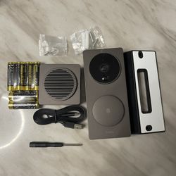 Aqara Video Doorbell G4 (Chime Included), 1080p FHD HomeKit Secure Video Doorbell Camera, Local Face Recognition and Automations, Wireless or Wired, S