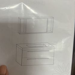 Bathroom Sink And Cabinet 