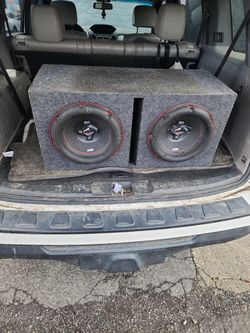 2 12" AudioPipe Subwoofers And Vented Box