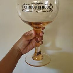 Vintage Circus Circus Margarita Glass 10"