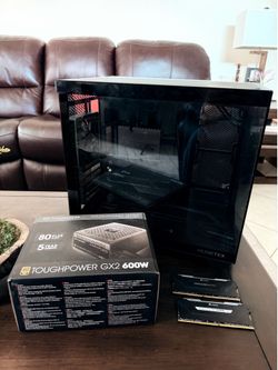 32gb Corsair ram, Thermaltake 600w PSU, Musetex Y6 computer case