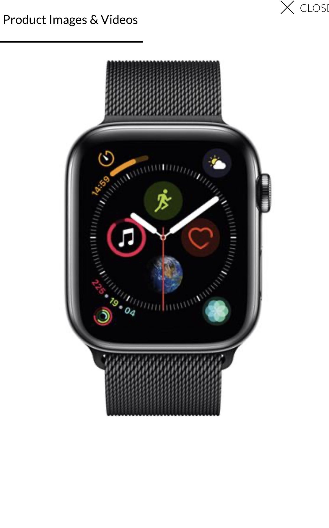 Apple Watch Series 4, GPS Cellular, 44mm, Space Black Stainless