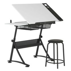 Fusions Craft Center 24 Inch Art Desk 2 Pcs