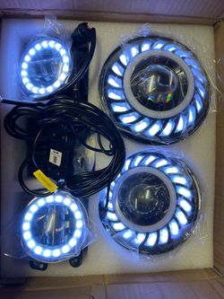 Headlights and fog lights set for Jeep wrangler JK