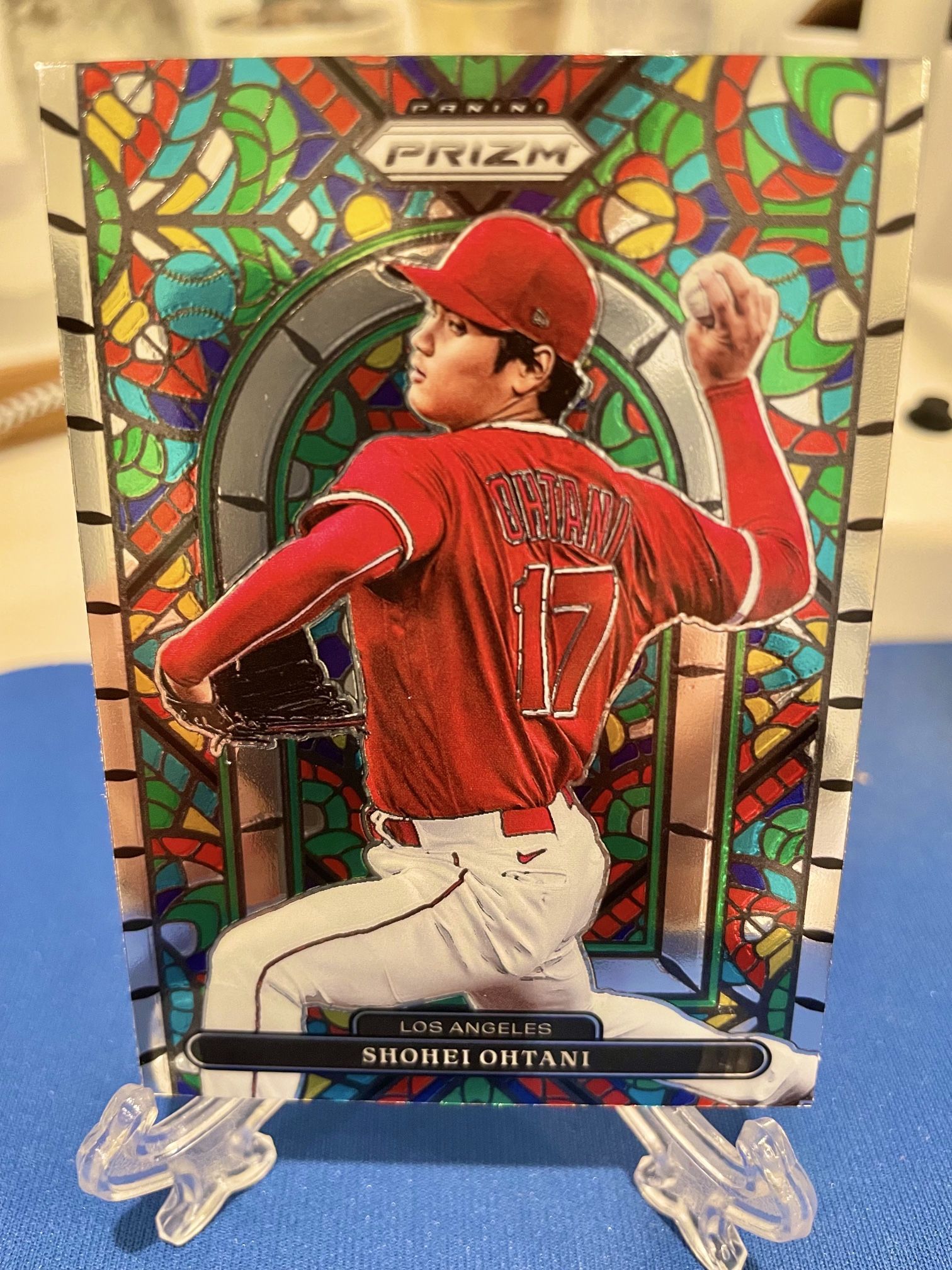 Shohei Ohtani Dodgers Stained Glass Prizm