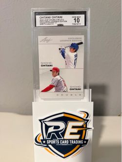 Leaf 2023 Double Exclusive Legends Shohei Ohtani/Ohtani ELE-12 CGC 10