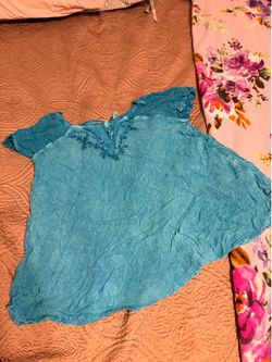 Blouse turquoise