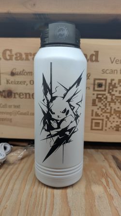 Pikachu Engraved Water Bottle