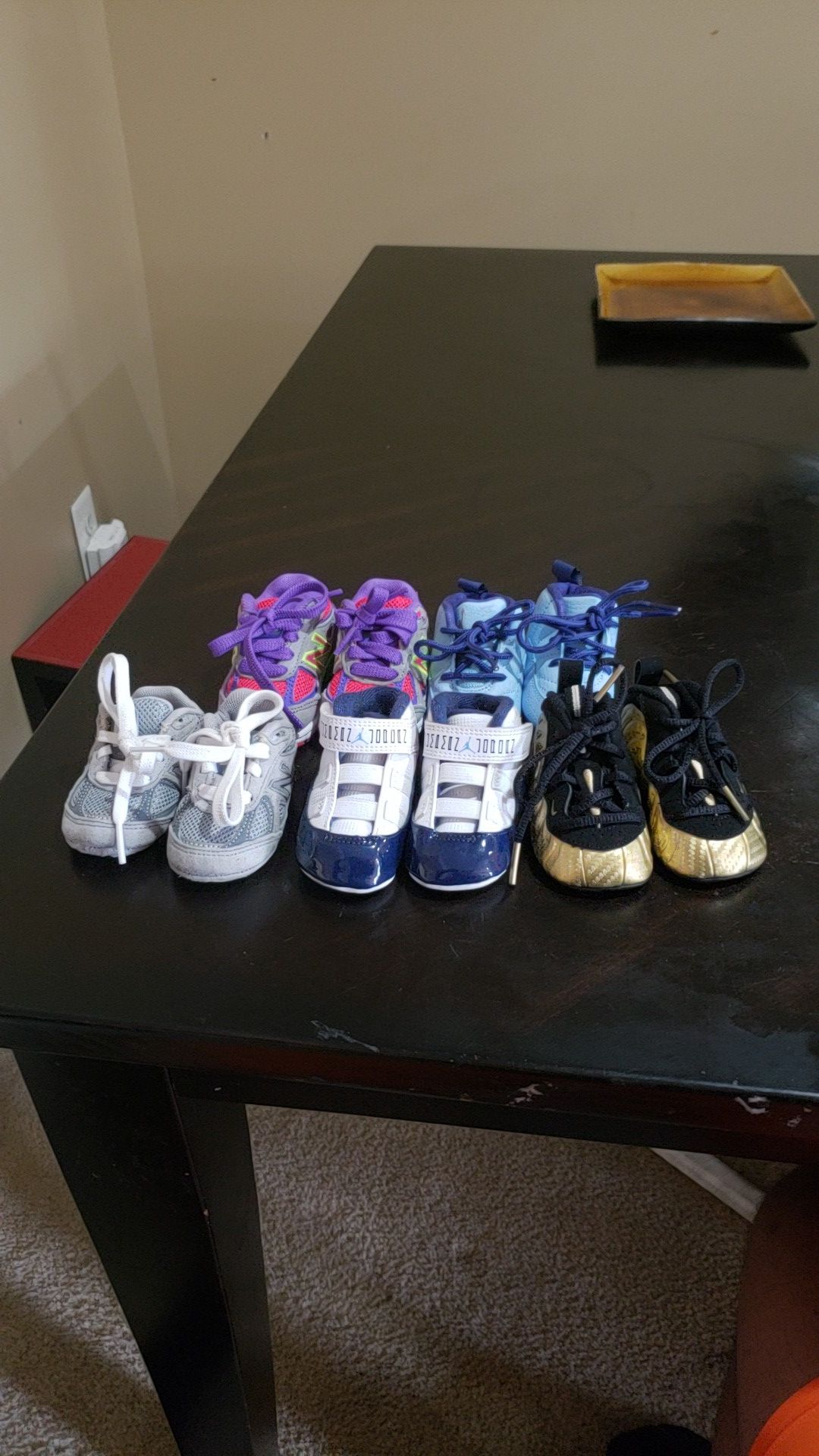 Baby Air Jordan Nike & New Balance Sz 1 - 2c